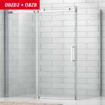 Roltechnik OBZB/800 oldalfal OBZD2 zuhanyajtóhoz (brillant, transparent, 4000715) (4000715)