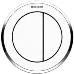 Geberit 10 típusú távműködtető, pneumatikus, 2 mennyiséges öblítéshez, fehér/fényes króm/fehér 116.055. KJ. 1 (116.055.KJ.1)