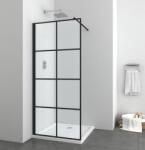 Sanotechnik ELITE BLACK 100 cm-es Zuhanyfal EN1006B (EN1006B)