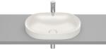 Roca Inspira Round pultba építhető Fineceramic mosdó 55x37 cm, beige A327527650 (A327527650)