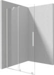 Deante PRIZMA 120 cm Walk-in tolóajtós zuhanyfal, fehér KTJ_A32R (KTJ_A32R)