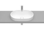 Roca Inspira Round pultba építhető Fineceramic mosdó 55x37 cm, matt fehér A327527620 (A327527620)