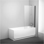 RAVAK PVS1 80 cm kádparaván Transparent üveggel, fekete 79840300Z1 (79840300Z1)