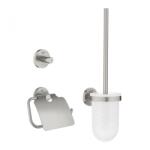 GROHE ESSENTIALS 3IN1 fürdőszobai kiegészítő szett matt szuperacél 40407DC1 (40407DC1)