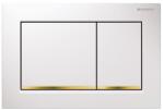 Geberit Omega30 kétmennyiséges öblítésű működtető nyomólap fehér / aranyozott / fehér 115.080. KK. 1 (115.080.KK.1) - szaniterplaza