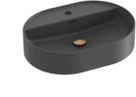 RAVAK Ceramic O Slim Shelf 55x40 cm pultra ültethető mosdó, antracit XJX03155001 (XJX03155001)