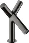 Hansgrohe Hansgrohe AXOR Starck kétkaros mosdócsaptelep automata lefolyó-garnitúrával, polírozott fekete króm 10030330 (10030330)