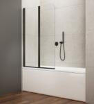 SAPHO Sapho AQUALINE WILA 90 cm kádparaván transzparent üveggel, matt fekete AQ5742B (AQ5742B)