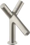 Hansgrohe Hansgrohe AXOR Starck kétkaros mosdócsaptelep automata lefolyó-garnitúrával, rozsdamentes acél hatású 10030800 (10030800)