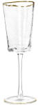  KARE Hommage Kézműves Kristály Borospohár Arany Szegéllyel 300ml (60905)