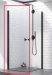Radaway Nes Black KDD I 80 B szögletes fekete zuhanykabin (egyik fele), balos 10021080-54-01L (10021080-54-01L)