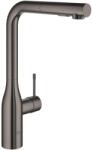 GROHE Essence mosogató csaptelep kihúzható zuhanyfejjel, hard graphite 30504A00 (30504A00)