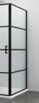 Sanotechnik COMFORT BLACK zuhanyfal 80 cm F80B3 (F80B3)