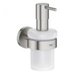 GROHE Essentials szappanadagoló tartókonzollal matt szuperacél 40448DC1 (40448DC1)