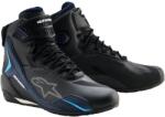 Alpinestars Faster-4 Drystar motoros cipő fekete-kék-fehér