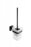 Roltechnik QUATTRO wc kefe tartó, matt fekete 470155 (470155)