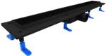 Styron zuhanyfolyóka festett fekete üveg ráccsal 800 mm-es STY-GFF-80-F (STY-GFF-80-F)