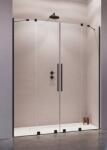 Radaway Furo Black DWD 160 fekete zuhanyajtó 10108438-54-01, 10111392-01-01 (10108438-54-01, 10111392-01-01)