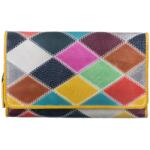 Greenburry Portofel dama piele naturala multicolor 17 x 10.5 x 4 cm, Candy Shop, Greenburry