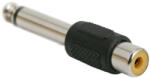 RCA adapterek, RCA aljzat - 6.3 mm-es mono JACK dugó
