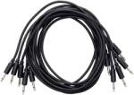 Erica Synths Braided eurorack patch cable 60cm (5pcs, black) 0, 6 m Egyenes - Egyenes Patch kábel (4751030828992)