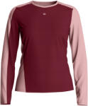 Ortovox 120 Cool Tec Fast Upward Long Sleeve Women's Red Malbec Női póló XL