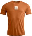 Ortovox 120 Cool Tec Abstract T-shirt Men's Bristle Brown Férfipóló L