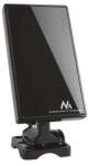 Maclean Beltéri-kültéri DVB-T/T2 HEVC TV antenna UHF/VHF FM fekete (28133)