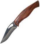 Greenmill Összecsukható univerzális kerti kés, 18 cm, acél pengével, fa nyéllel (73487)