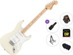 Squier Affinity Series Stratocaster MN WPG Standard SET Olympic White Chitară electrică