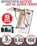 DEPOSTEP Scara pod antifoc DEPOSTEP AST 45 SUPER TERMO rezistenta la foc 45 minute (AST45 60X120)