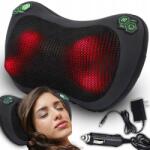 Retoo Fűtött Shiatsu masszírozó párna, 2 féle adapterrel, időzíthető, RT (ER1109)