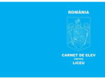  Carnet de elev pentru invatamantul liceal (C045) - pcone