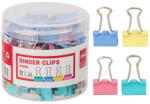 Deli Clips Hartie 15mm Color 60 Buc cut. Plastic Deli (DLE8556A) Agrafa