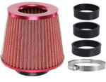 Carmotion Sport levegőszűrő kúpos piros 155x130x120 mm - 60, 63, 70 mm adapterrel - Carmotion