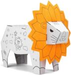 Flippy Jucărie educativă puzzle 3D Flippy, model leu, de asamblat și colorat, 3+ ani (164782)