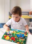 Flippy Joc Montessori de sortare culori Flippy, labirint cu creion magnetic, lemn, Animale Sălbătice (126522)