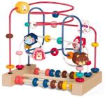 Flippy Jucărie lemn Montessori Flippy, Labirint de motricitate cu abac și figurine, multicolor (132988)