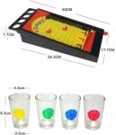 Flippy Joc de societate Pinball cu pahare pentru shoturi Flippy, galben, 40 x 17, 7 cm (125432)