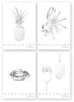 Pigna Füzet A/4 38 Lapos Vonalas Monocromo Silver Vegyes Minta (P11111290)