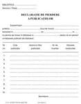  Declaratie de pierdere a publicatiilor A5 (C125)