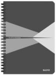Leitz Caiet de birou Leitz Office A5 coperta PP cu spira 90 file dictando gri (ESS44990085)
