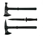 Depox Set Cutit de vanatoare cu doua taisuri si doua Toporare Survivor, DEPOX®, otel inoxidabil (0961)