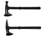 Depox Set doua Topoare Survivor, otel inoxidabil, DEPOX®, negru, 39 cm, teaca inclusa (0959)