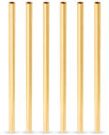 TRUEBRANDS VISKI Къси коктейлни сламки Belmont Gold, 6 бр. - златни (VISKI-10249)