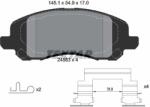 TEXTAR Fékbetét készlet TEXTAR 2458301 for CHRYSLER, DODGE, MITSUBISHI, JEEP (2458301)