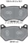 TEXTAR Fékbetét készlet TEXTAR 2619601 for AUDI, SEAT, SKODA, VW (2619601)