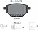 TEXTAR Fékbetét készlet TEXTAR 2619501 for PEUGEOT (2619501)