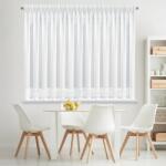 Takoy Fehér függöny mikrohálóból azsúrmintával 350x150 cm ráncolószalaggal - KATRINA
