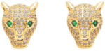 ElectraStore Cercei Aurii Cu Cristale Zirconia Panthere (C4891)